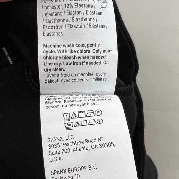 NWT SPANX Classic Black Ponte Barrel Pant Small Petite - Picture 11 of 11